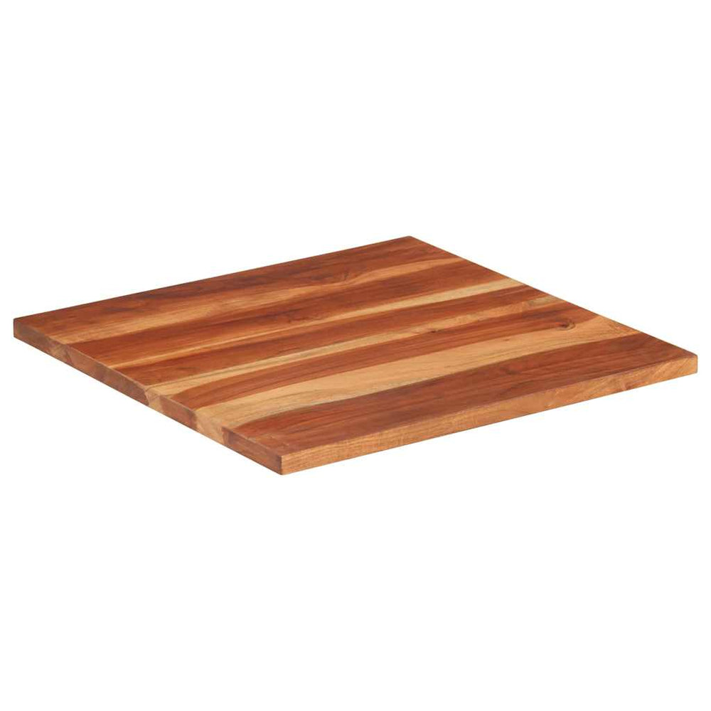 vidaXL Tabletop Solid Acacia Wood 25-27 mm 60x60 cm