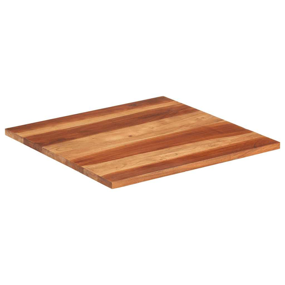 vidaXL Solid Acacia Wood Tabletop 25-27 mm 70x70 cm