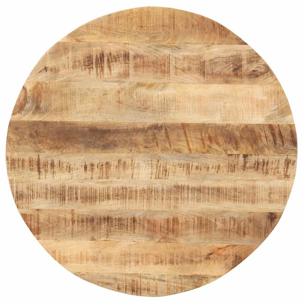 vidaXL Tabletop Solid Mango Wood Round 15-16 mm 50 cm