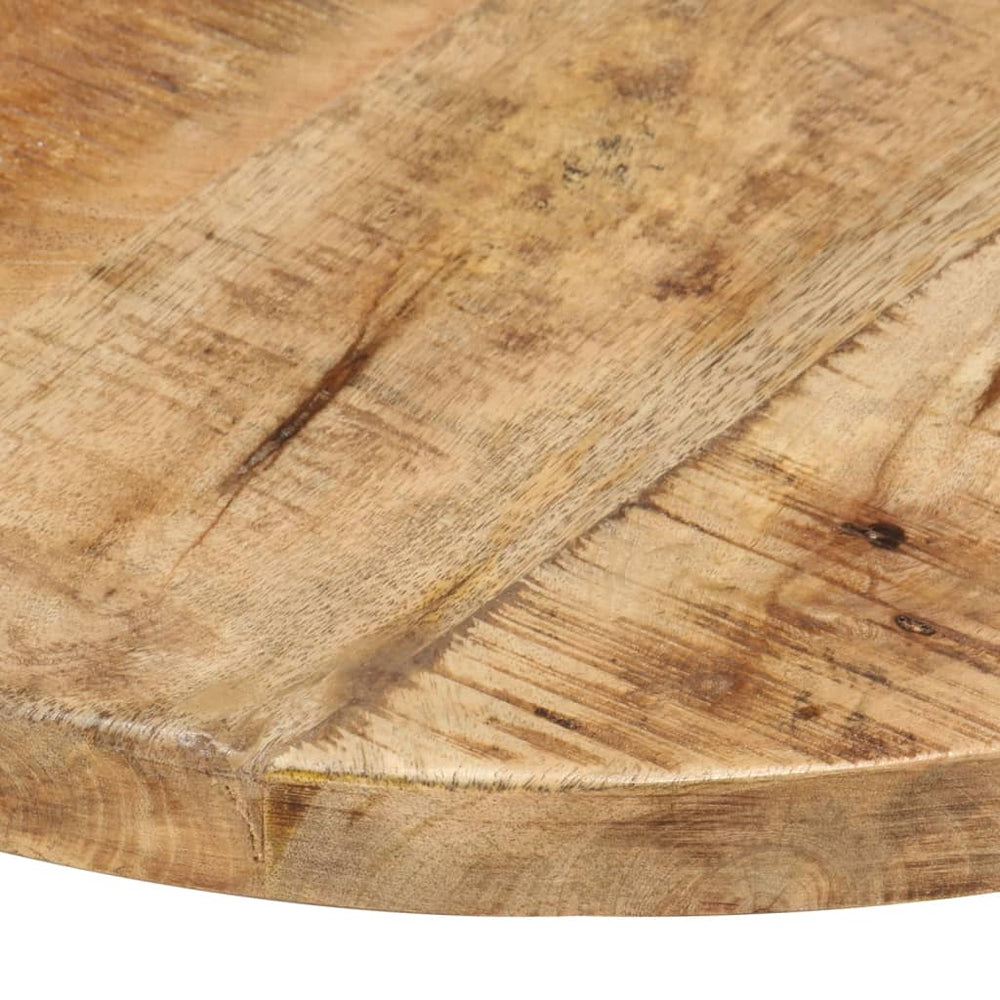 vidaXL Tabletop Solid Mango Wood Round 25-27 mm 40 cm