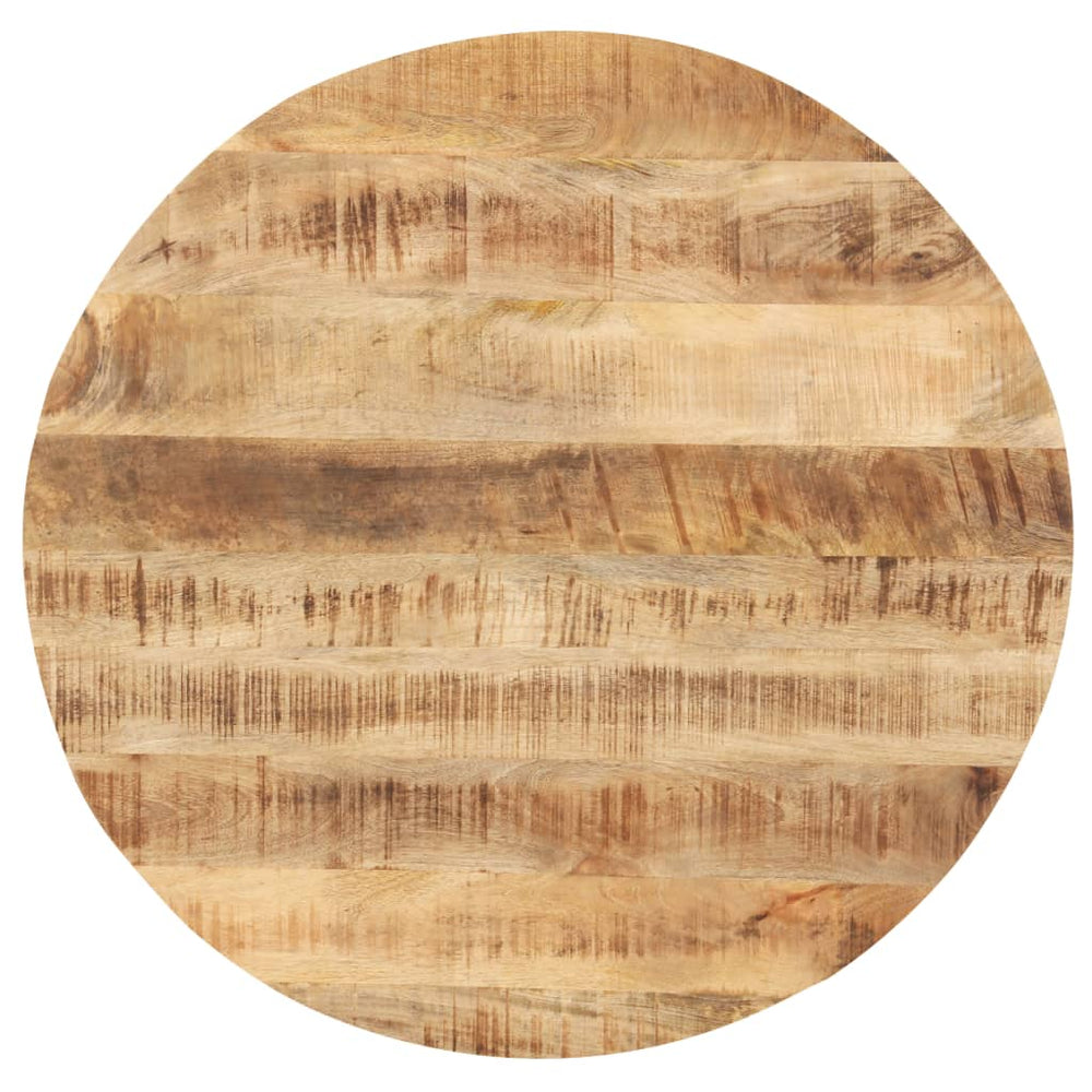 vidaXL Tabletop Solid Mango Wood Round 25-27 mm 60 cm