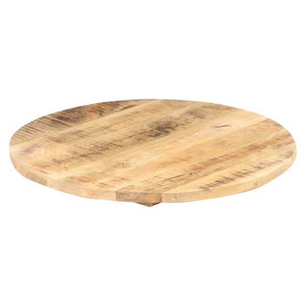 vidaXL Tabletop Solid Mango Wood Round 25-27 mm 60 cm