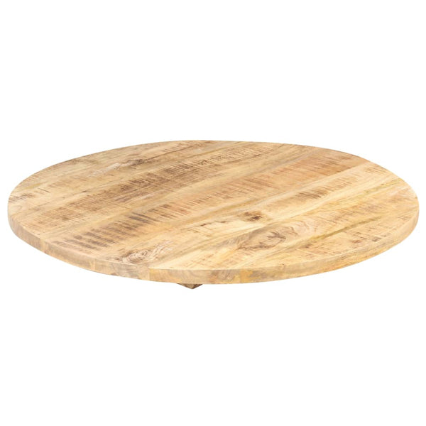 vidaXL Tabletop Solid Mango Wood Round 25-27 mm 60 cm