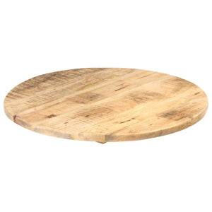 vidaXL Tabletop Solid Mango Wood Round 25-27 mm 60 cm