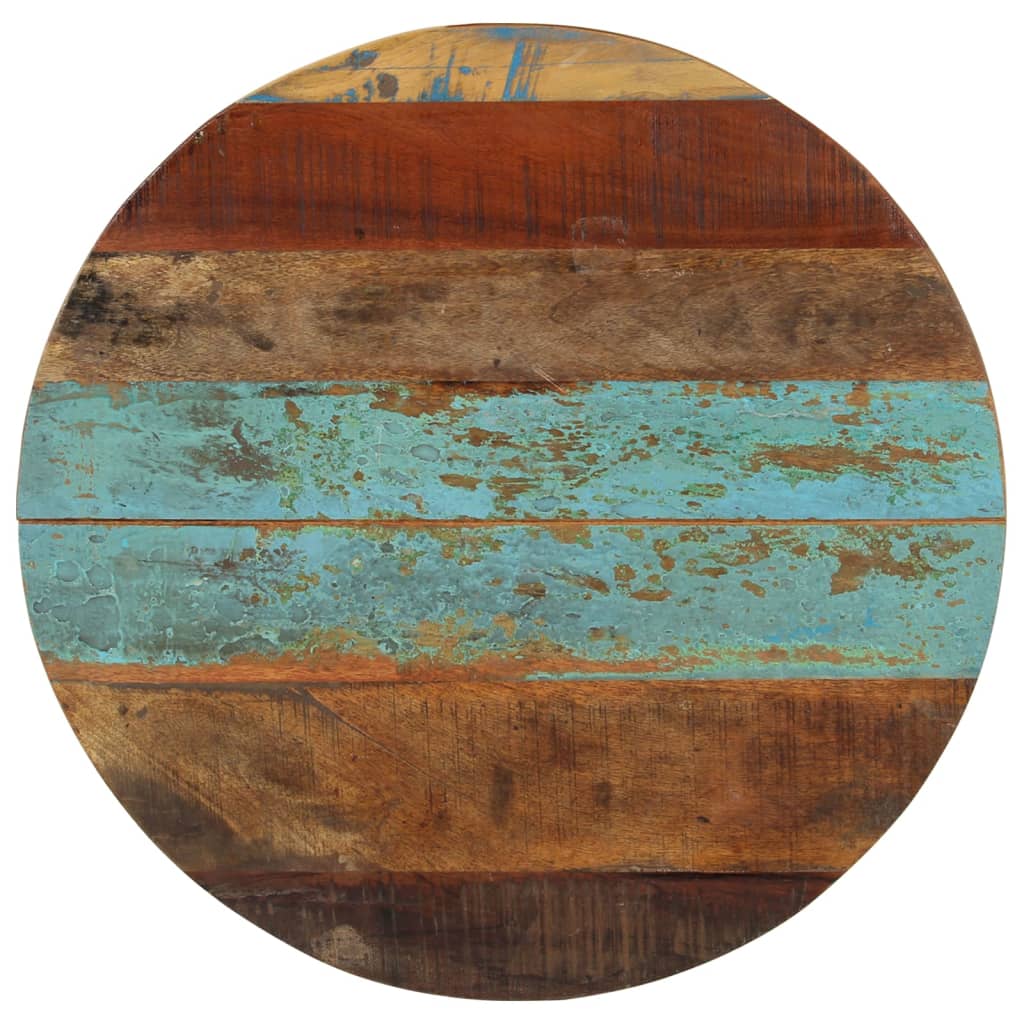 vidaXL Tabletop Round 60 cm 15-16 mm Solid Reclaimed Wood