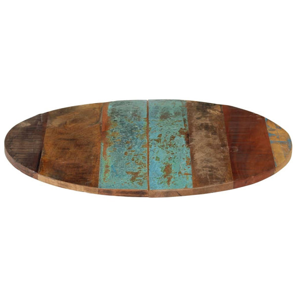 vidaXL Tabletop Round 60 cm 15-16 mm Solid Reclaimed Wood