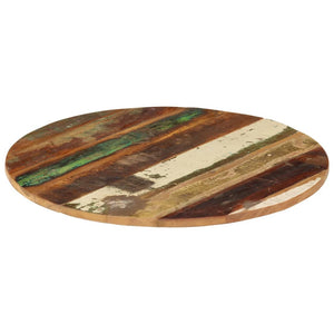 vidaXL Tabletop Round 60 cm 15-16 mm Solid Reclaimed Wood