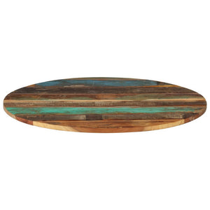 vidaXL Tabletop Round 80 cm 15-16 mm Solid Reclaimed Wood