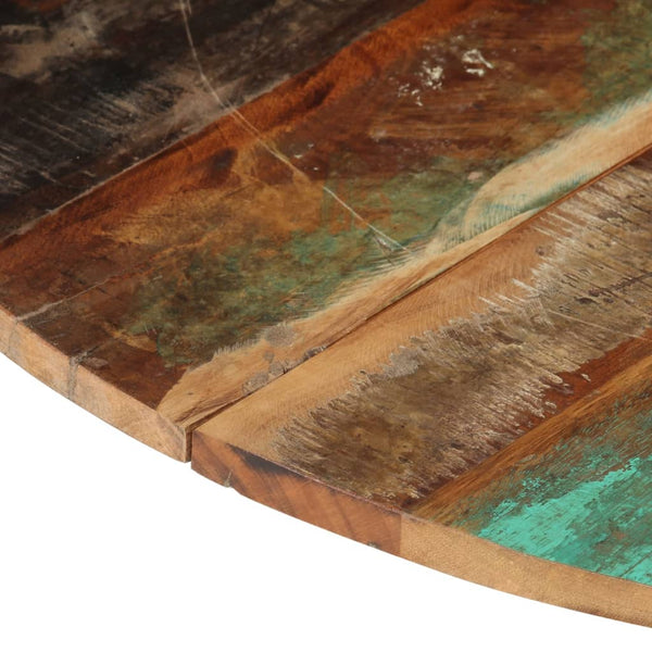 vidaXL Tabletop Round 80 cm 15-16 mm Solid Reclaimed Wood