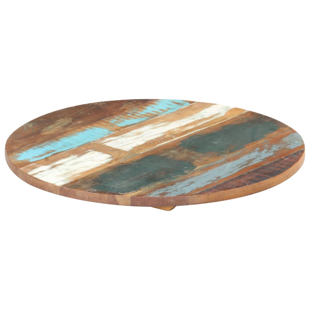vidaXL Table Top Round 40 cm 25-27 mm Solid Reclaimed Wood