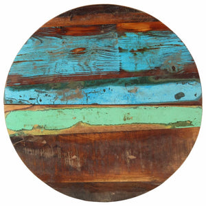 vidaXL Tabletop Round 60 cm 25-27 mm Solid Reclaimed Wood