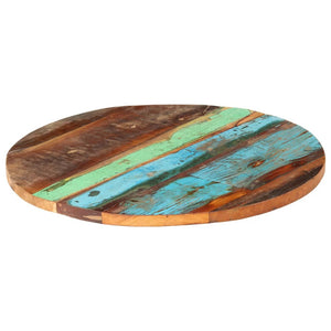 vidaXL Tabletop Round 60 cm 25-27 mm Solid Reclaimed Wood