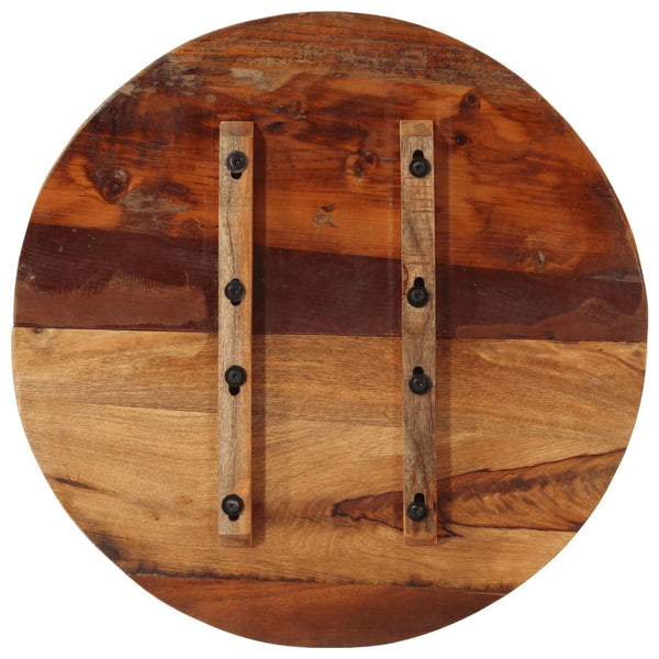 vidaXL Tabletop Round 60 cm 25-27 mm Solid Reclaimed Wood