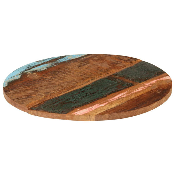 vidaXL Table Top Round 70 cm 25-27 mm Solid Reclaimed Wood