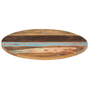 vidaXL Tabletop Round 80 cm 25-27 mm Solid Reclaimed Wood