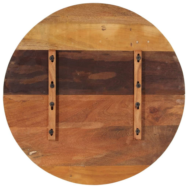 vidaXL Tabletop Round 80 cm 25-27 mm Solid Reclaimed Wood