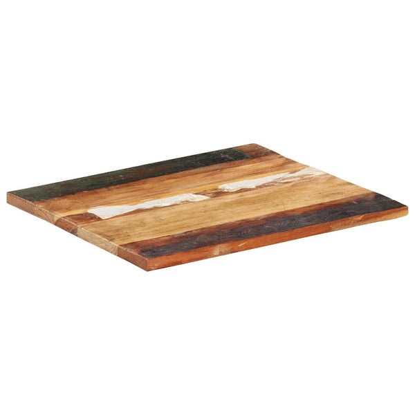 vidaXL Tabletop Rectangular 60x70 cm 25-27 mm Solid Reclaimed Wood