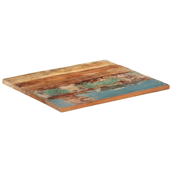 vidaXL Tabletop Rectangular 60x70 cm 25-27 mm Solid Reclaimed Wood