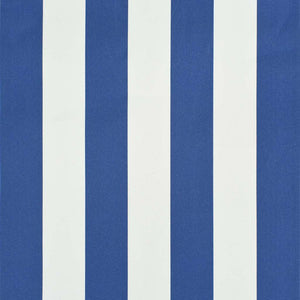Einziehbare Markise 100×150 cm Blau und Weiß