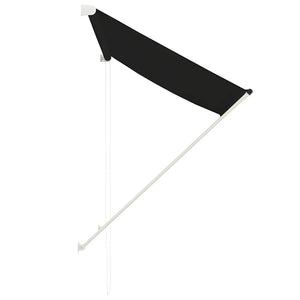 Einziehbare Markise 100×150 cm Anthrazit