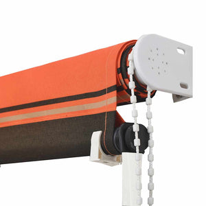 Einziehbare Markise 100×150 cm Orange und Braun