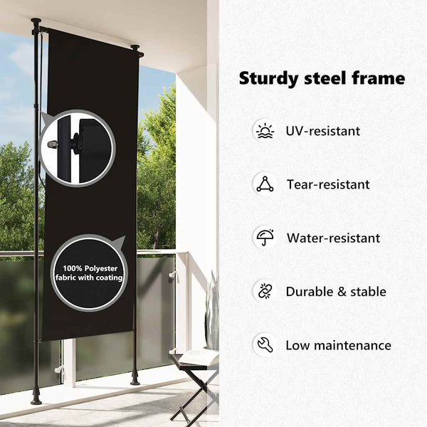 vidaXL Outdoor Roller Blind 120 x 270 cm Anthracite