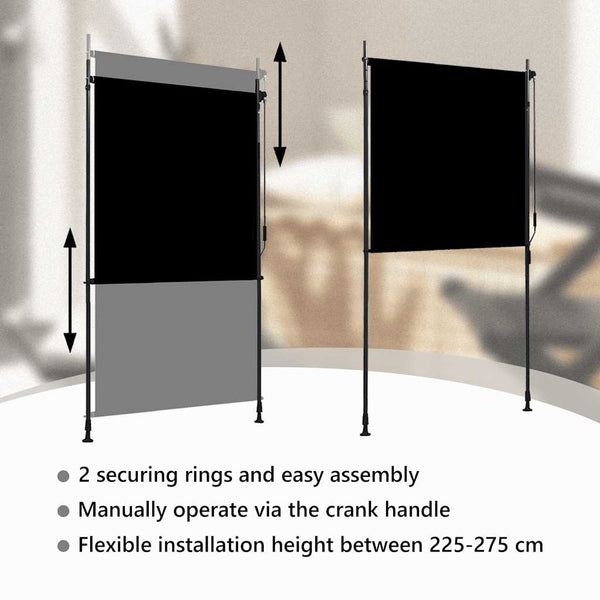 vidaXL Outdoor Roller Blind 120 x 270 cm Anthracite