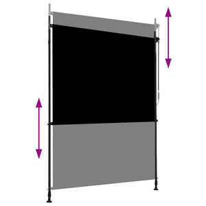 vidaXL Outdoor Roller Blind 150 x 270 cm Anthracite