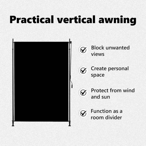 vidaXL Outdoor Roller Blind 150 x 270 cm Anthracite