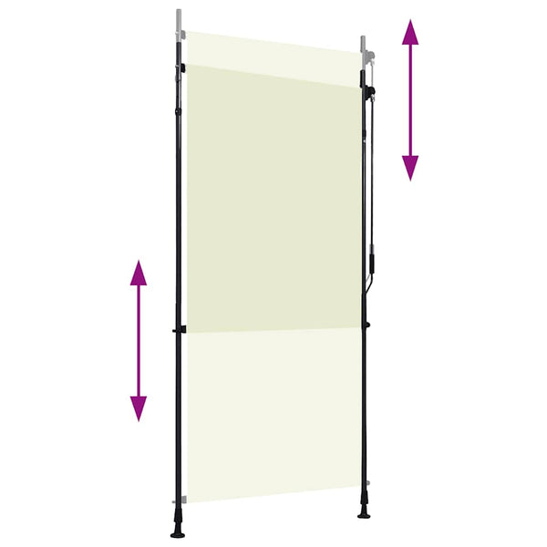 vidaXL Outdoor Roller Blind 100 x 270 cm Cream