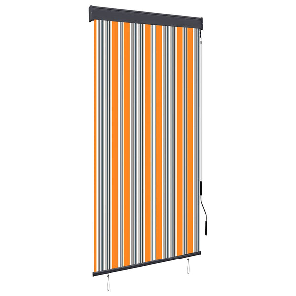 vidaXL Outdoor Roller Blind 80 x 250 cm Yellow and Blue