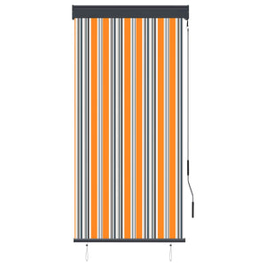 vidaXL Outdoor Roller Blind 80 x 250 cm Yellow and Blue