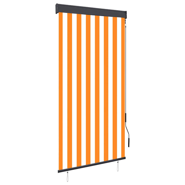 vidaXL Outdoor Roller Blind 80 x 250 cm White and Orange