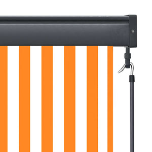 vidaXL Outdoor Roller Blind 80 x 250 cm White and Orange