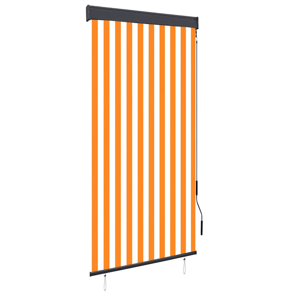 vidaXL Outdoor Roller Blind 100 x 250 cm White and Orange