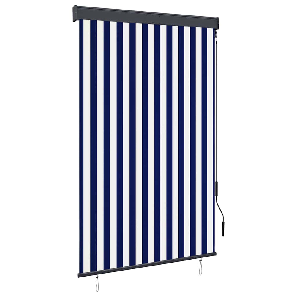 vidaXL Outdoor Roller Blind 120 x 250 cm Blue and White