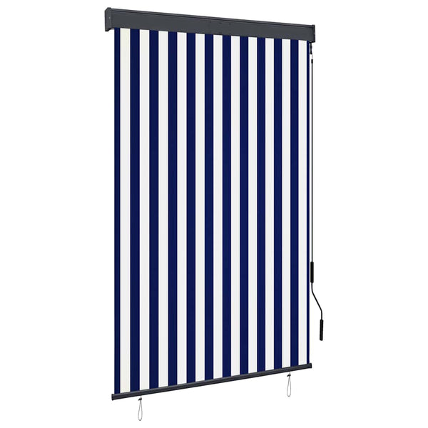 vidaXL Outdoor Roller Blind 120 x 250 cm Blue and White