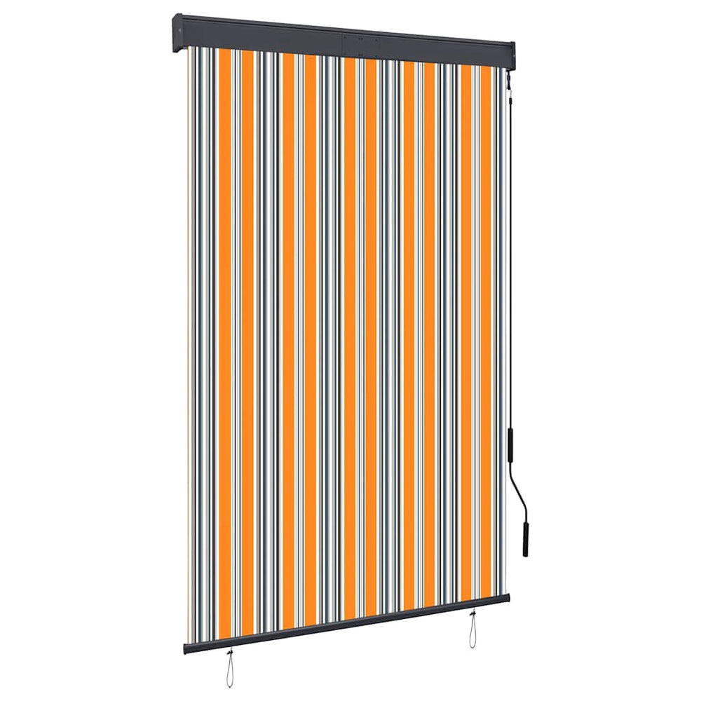 vidaXL Outdoor Roller Blind 120 x 250 cm Yellow and Blue