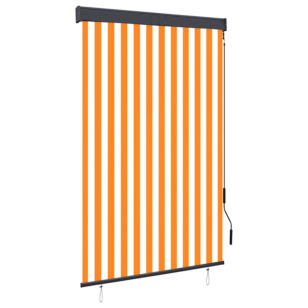 vidaXL Outdoor Roller Blind 120 x 250 cm White and Orange