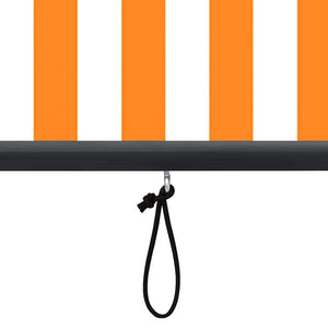vidaXL Outdoor Roller Blind 140x250 cm White and Orange