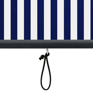 vidaXL Outdoor Roller Blind 160x250 cm Blue and White