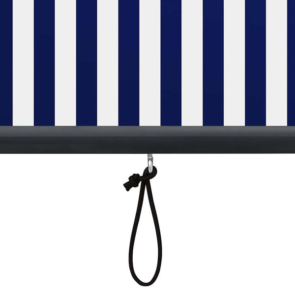 vidaXL Outdoor Roller Blind 160x250 cm Blue and White
