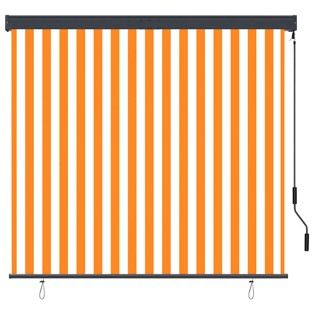 vidaXL Outdoor Roller Blind 160x250 cm White and Orange