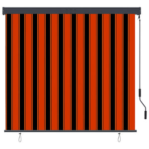 vidaXL Outdoor Roller Blind 160x250 cm Orange and Brown