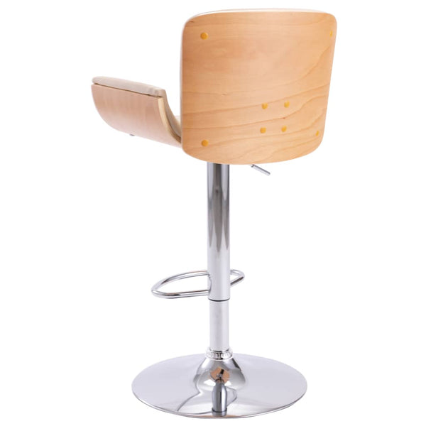 vidaXL Bar Stool Cream Faux Leather
