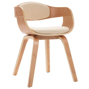 vidaXL Dining Chairs 2 pcs Bentwood and Faux Leather