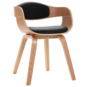 vidaXL Dining Chairs 2 pcs Bentwood and Faux Leather