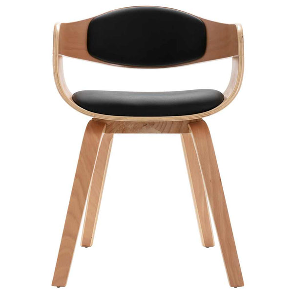 vidaXL Dining Chairs 2 pcs Bentwood and Faux Leather