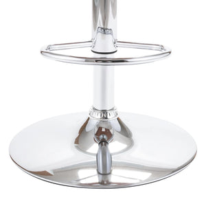 vidaXL Bar Stool Plywood and Taupe Fabric