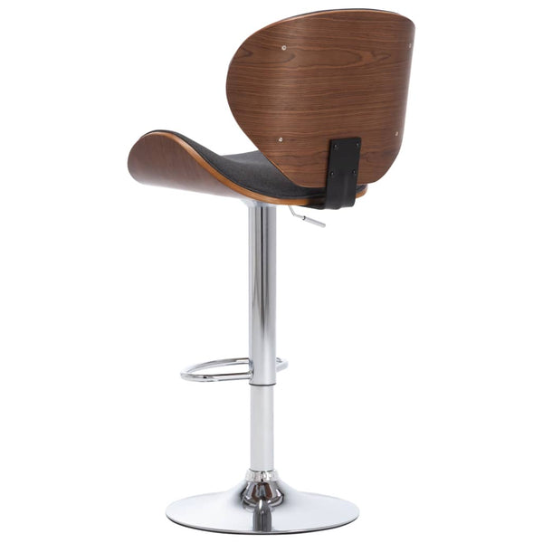 vidaXL Bar Stool Grey Fabric